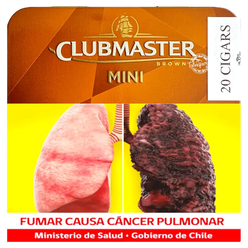 Mini Puros Clubmaster Mini Brown 20uds