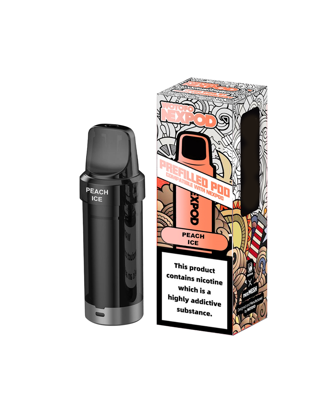 NEXPOD RECARGA PEACH ICE 5000 PUFF