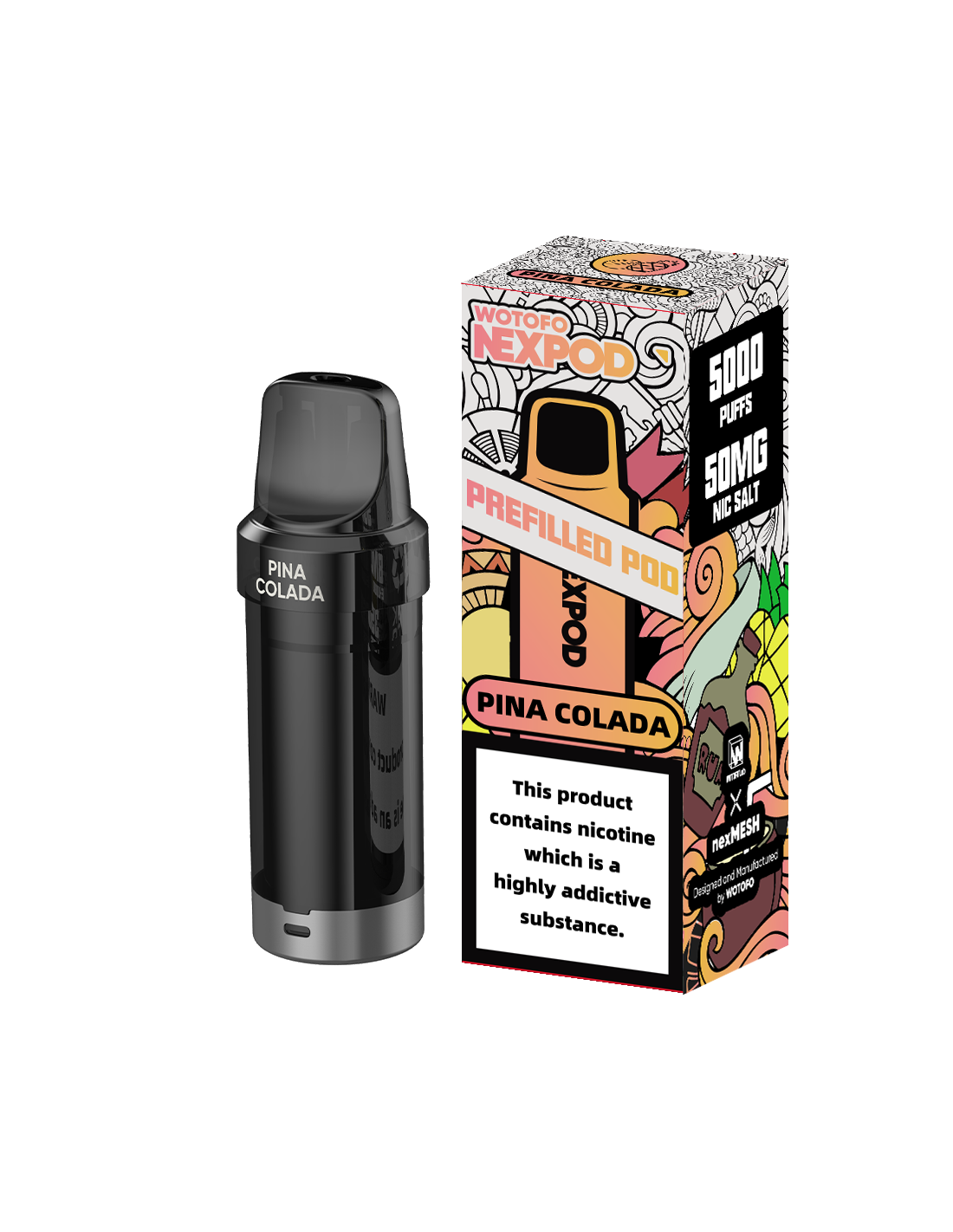 NEXPOD RECARGA PIÑA COLADA 5000 PUFF