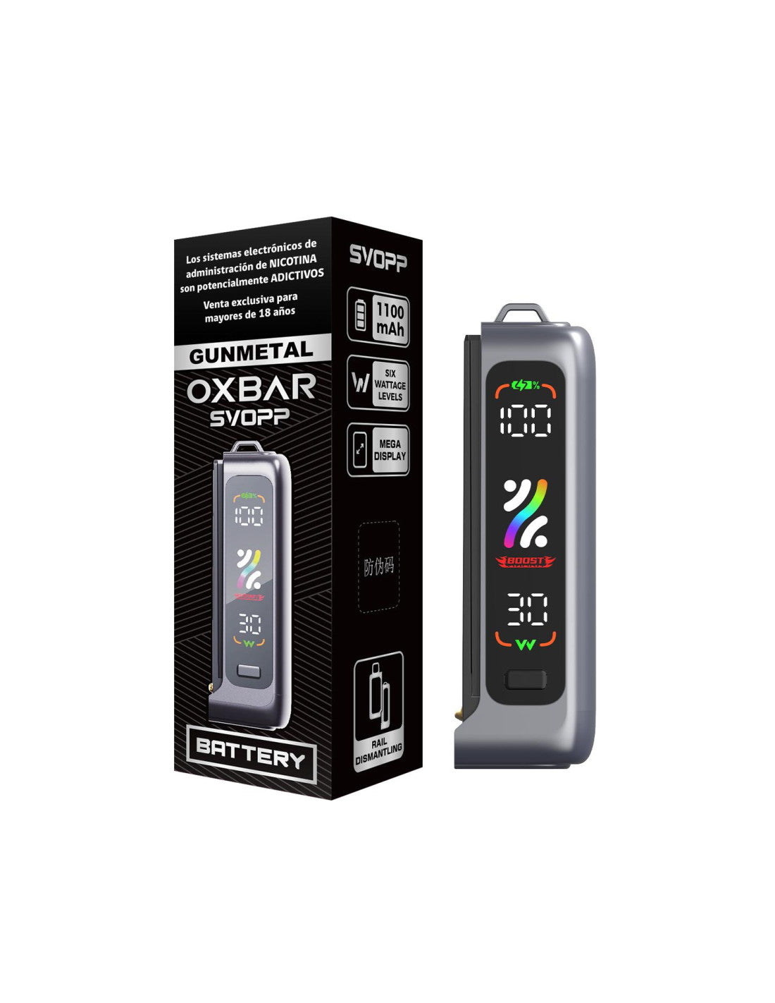 VAPORIZADOR OXBAR SVOPP BATERIA SILVER