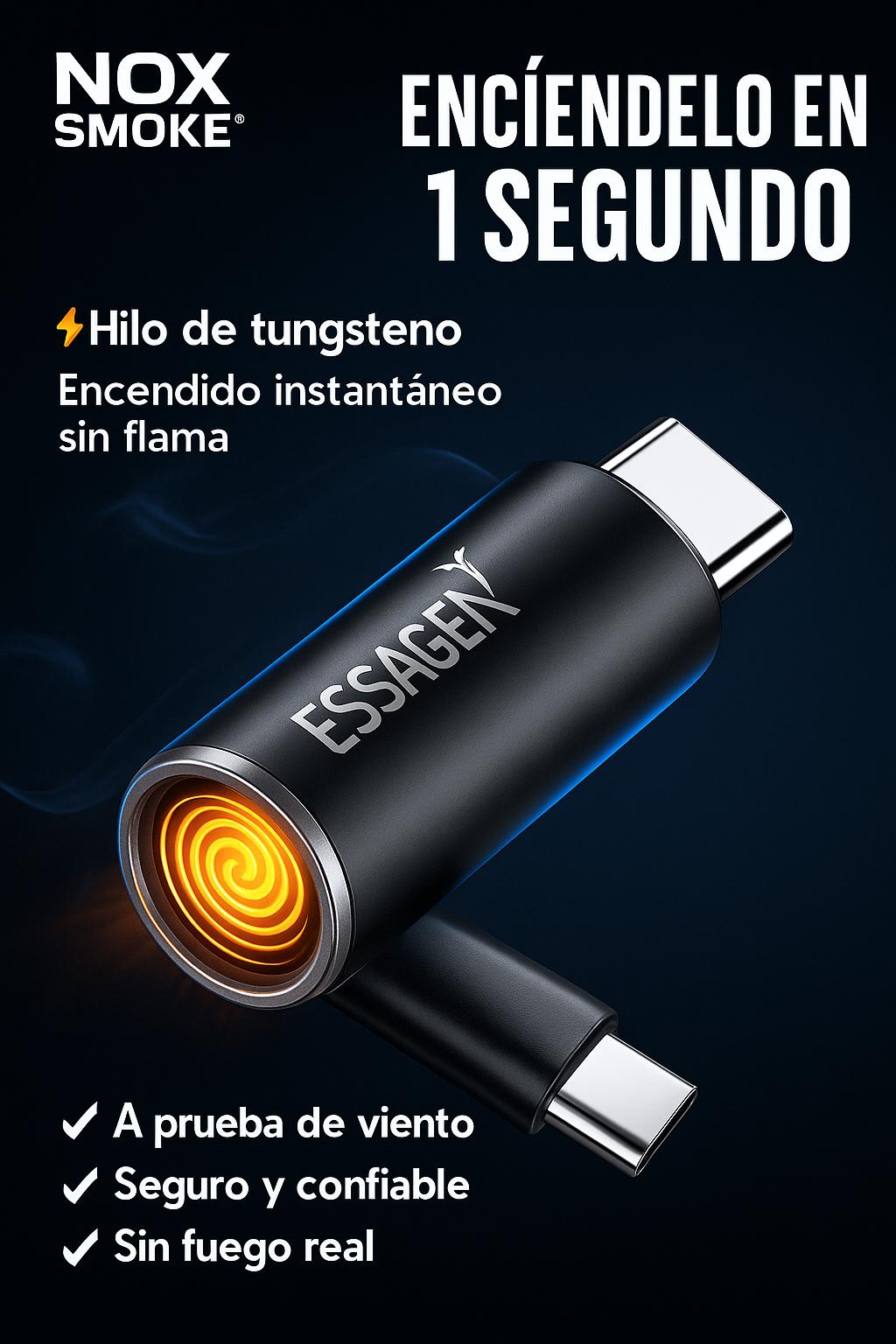 Encendedor USB-C Estilo Llavero | NOX SMOKE Chile