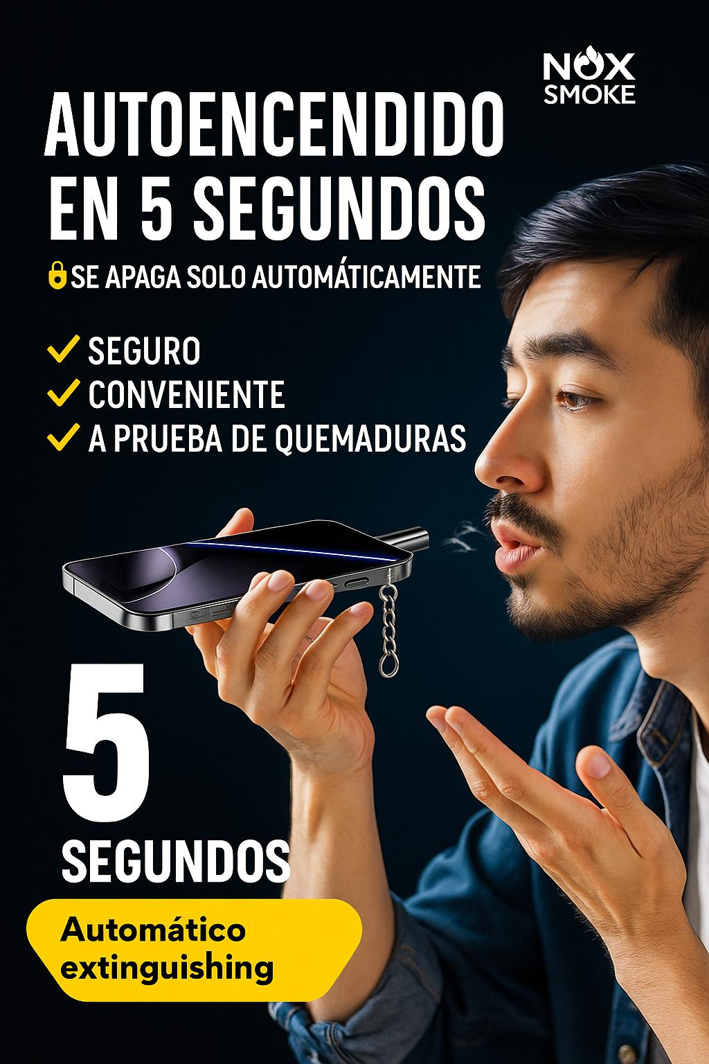 Encendedor USB-C Estilo Llavero | NOX SMOKE Chile