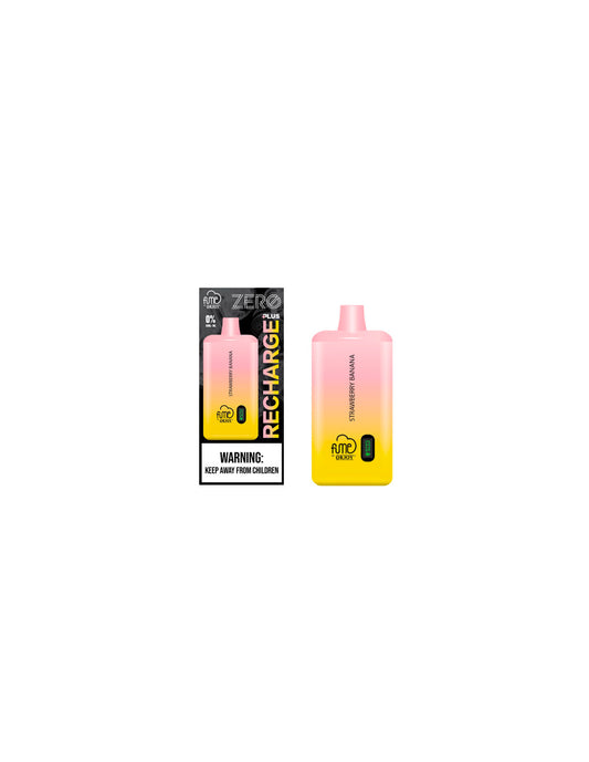 FUME VAPE STRAWBERRY BANANA 0% NIC 10.000 PUFF RECHARGE