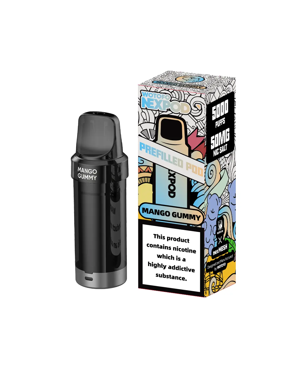 NEXPOD RECARGA MANGO GUMMY 5000 PUFF