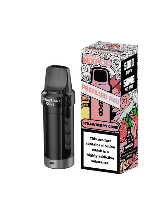 NEXPOD RECARGA STRAWBERRY CONE 5000 PUFF