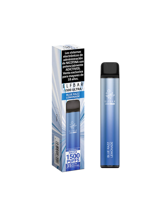VAPORIZADOR ELFBAR BLUZ RAZZ LEMONADE 1500 PUFF 3.5%NIC